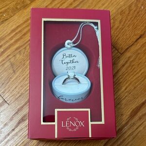 Lenox Red and White Keepsake Ornament 2021